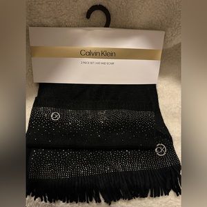 Calvin Klein Hat & Scarf. NWT